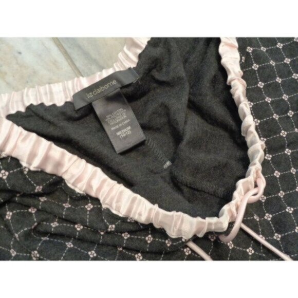 NEW Liz Claiborne women's medium 10/12 gray/pink lounge pants MSRP $60 - Picture 4 of 5
